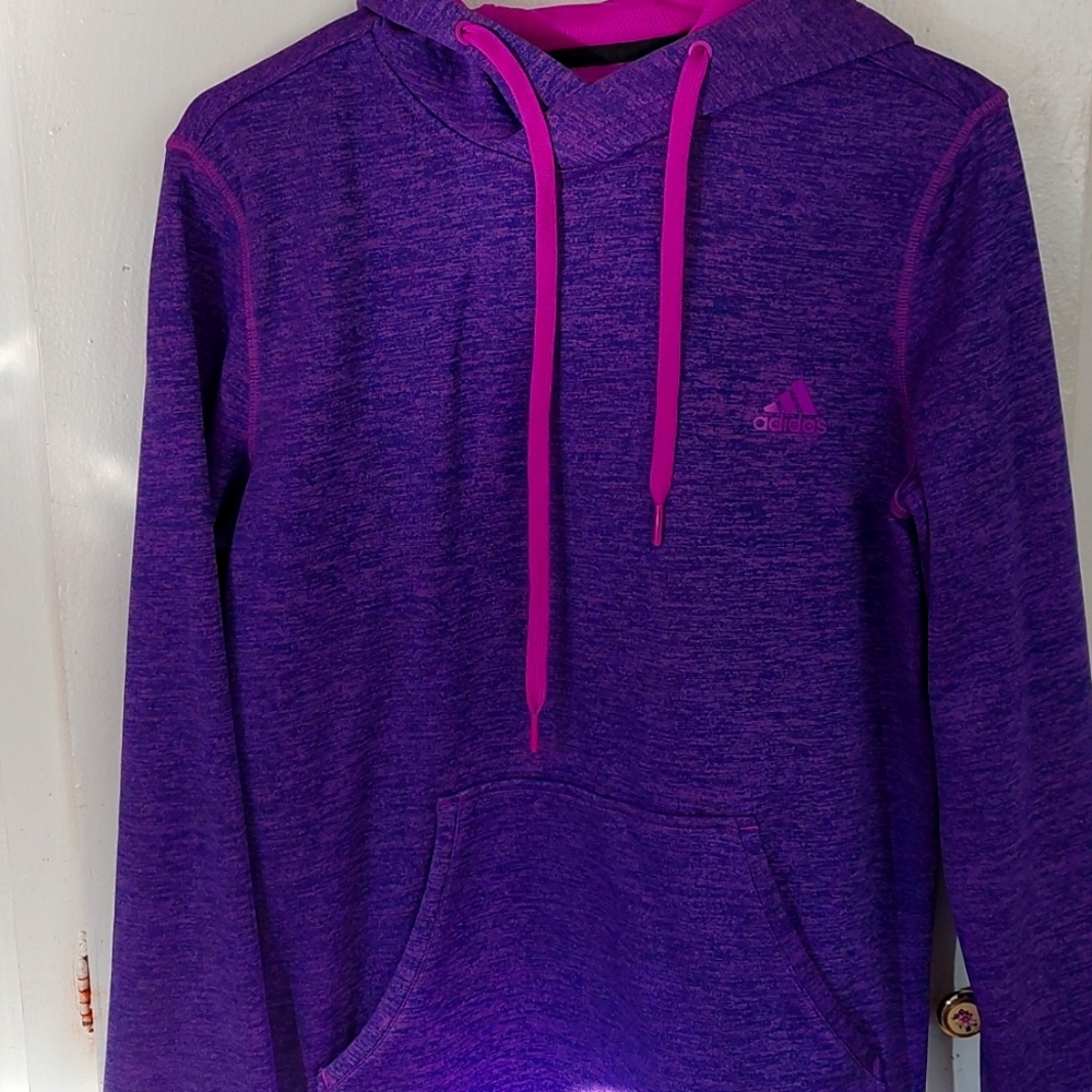 Adidas Purple Fleece Hoodie
